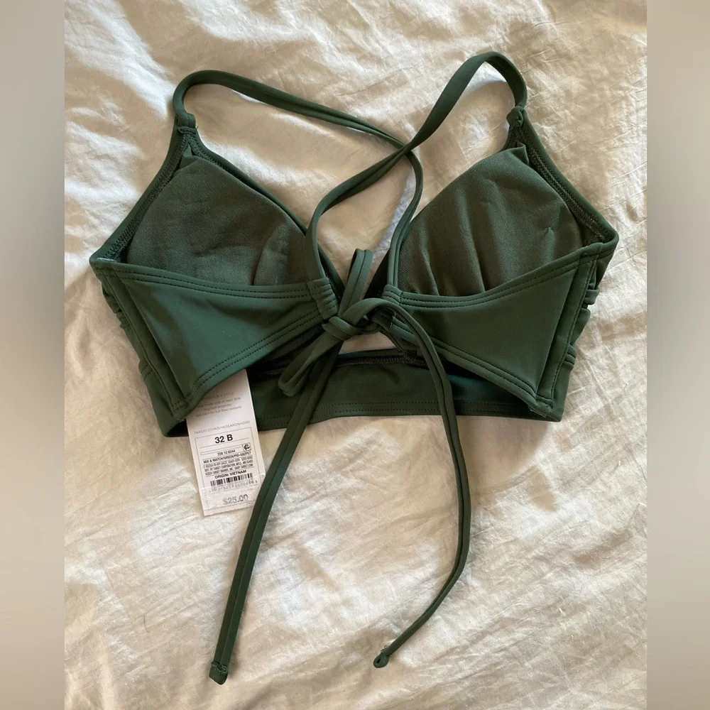Shade & Shore Green Bra with Adjustable Straps - Picture 2 of 4